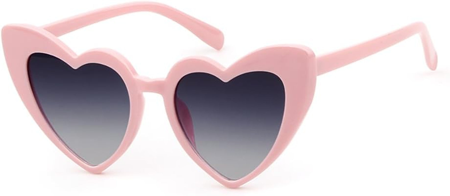 Love Heart Shaped Sunglasses for Women - Vintage Cat Eye Mod Style Retro Glasses as Christmas Gift