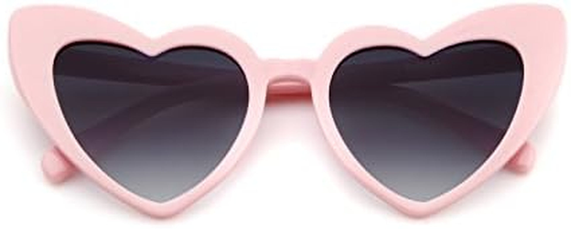 Love Heart Shaped Sunglasses for Women - Vintage Cat Eye Mod Style Retro Glasses as Christmas Gift